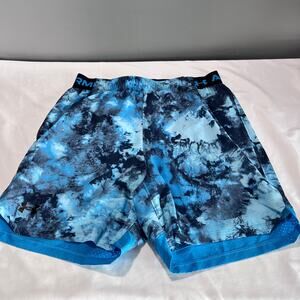 UNDER ARMOUR Men’s Shorts Medium Blue Black Tie Dye  Athletic Training Gym NWT